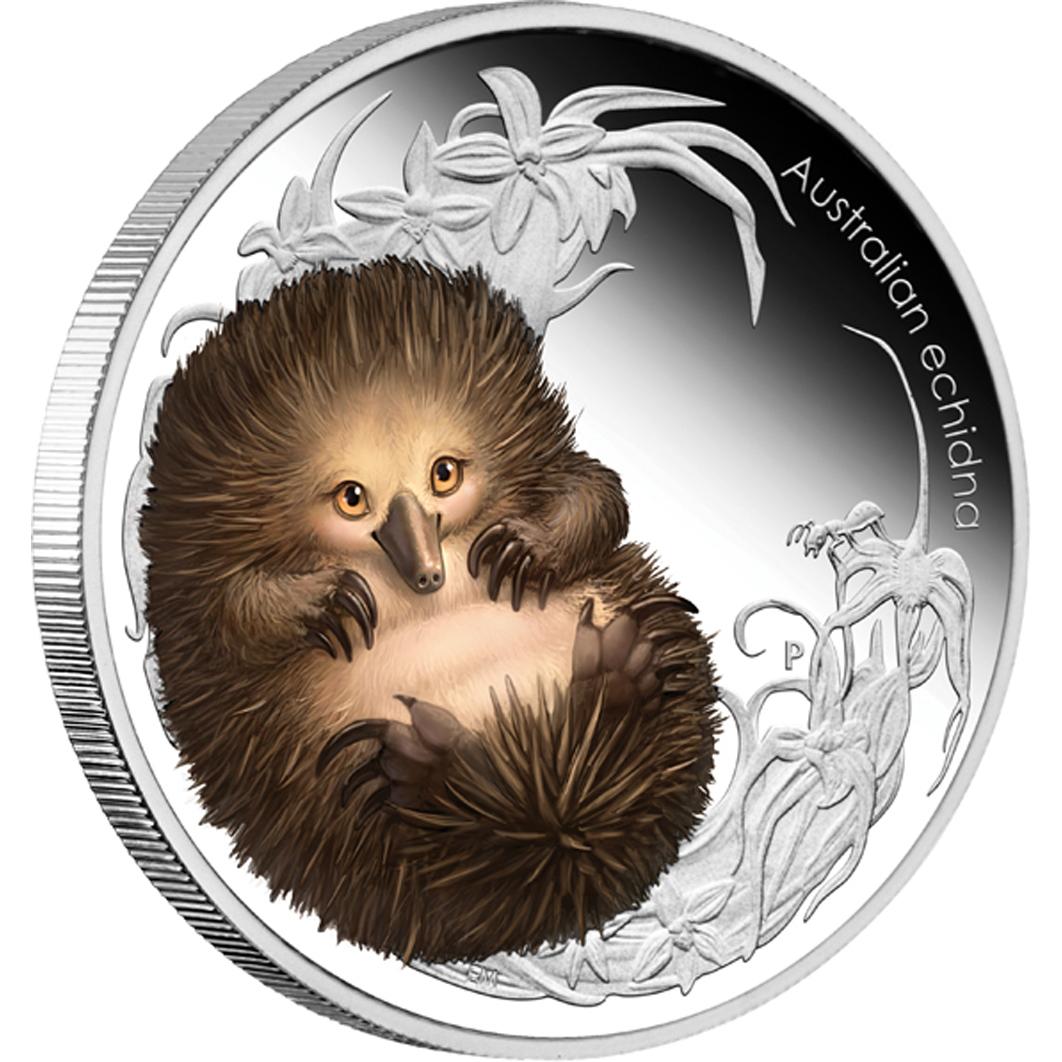 Australia Silver Echidna Australian Bush Babies II 2013 Half Ounce