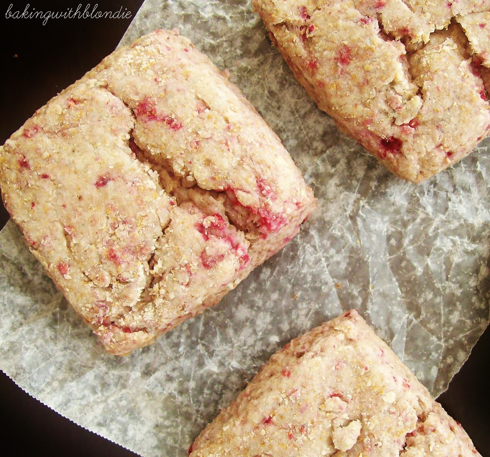 WholeWheat Raspberry Ricotta Scones