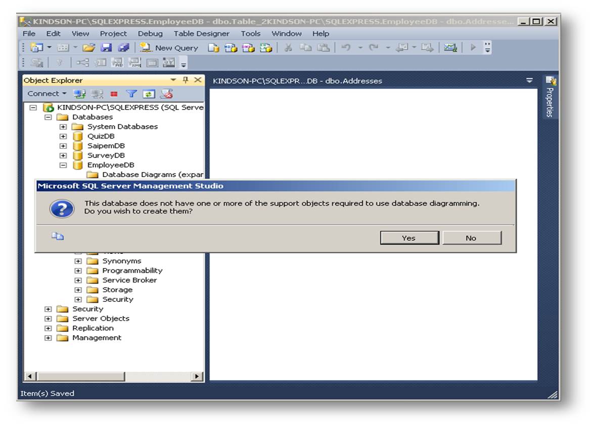 RESTful Web Services Tutorial 5 - Create Employee Database in MS SQL ...