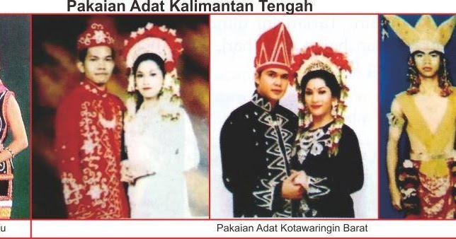 pakaian pengantin kalimantan