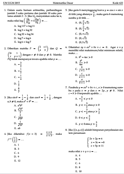 Materi Ujian Mandiri Usu Mathlaul Khairiyah