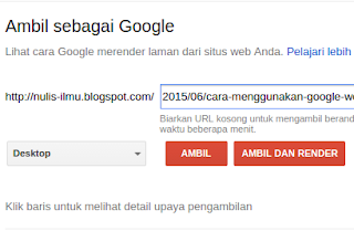 Ambil Sebagai Google