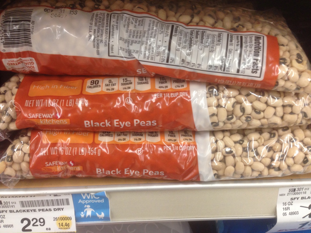 Healthy Grocery Black Eye Peas, Dry, 1 lb, Safeway Kitchens Safeway