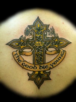 cross tattoos for girls. celtic cross tattoo designs.