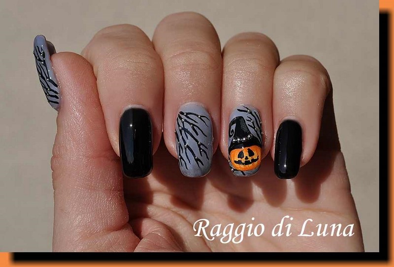 Raggio Di Luna Nails Pumpkin Halloween Manicure