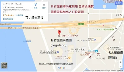 日本Legoland位置圖