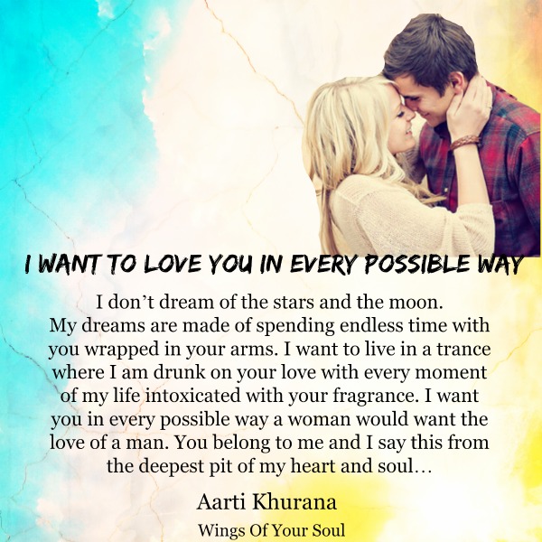 Eternal Ink I Want To Love You In Every Possible Way