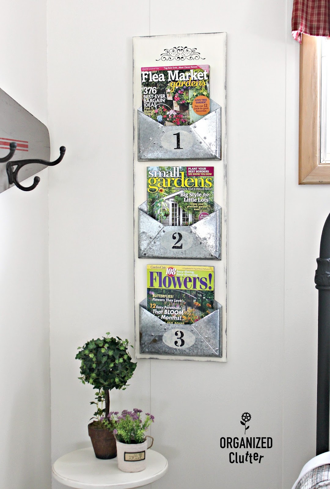 Galvanized Envelope Wall Organizer Organized Clutter