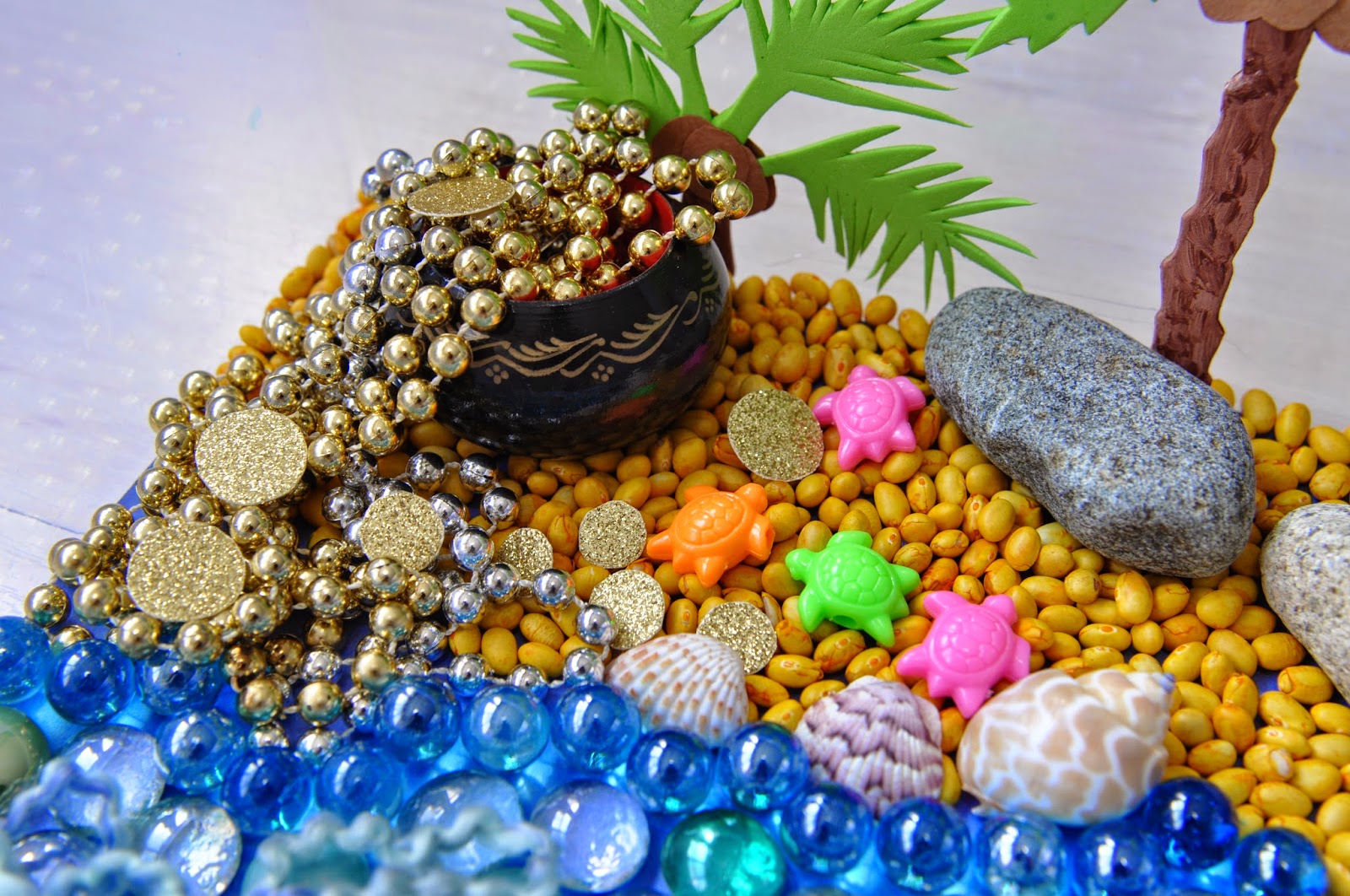 Creative Projects for Kids Treasure Island Sensory Bin