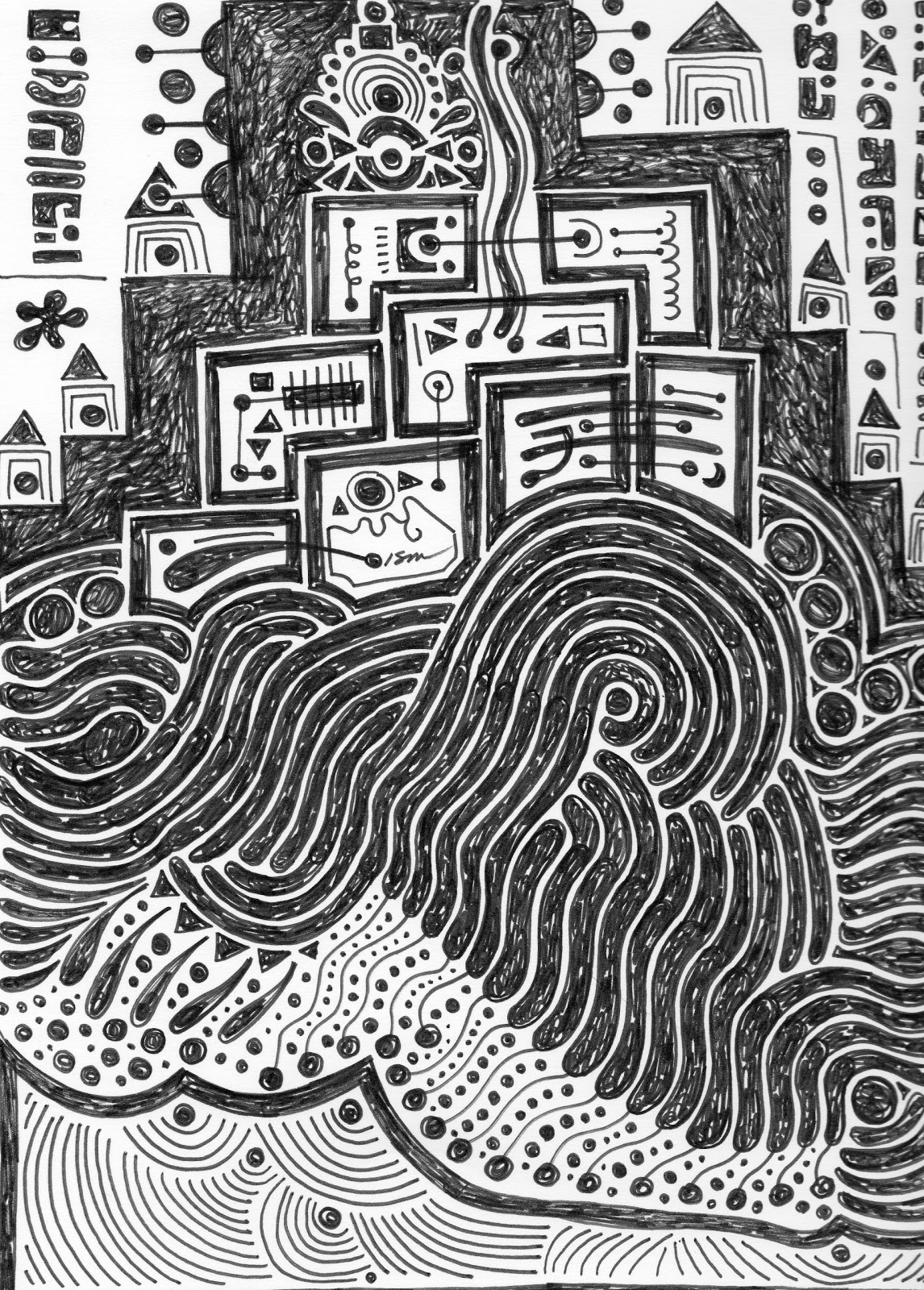 ISOM SYMBOLIC ART: Other world schematic...