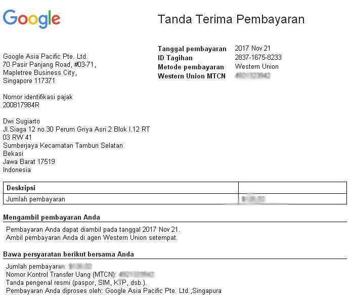 Misteri Pembayaran AdSense Lewat Western Union di Tahun 2017: Sebuah Investigasi