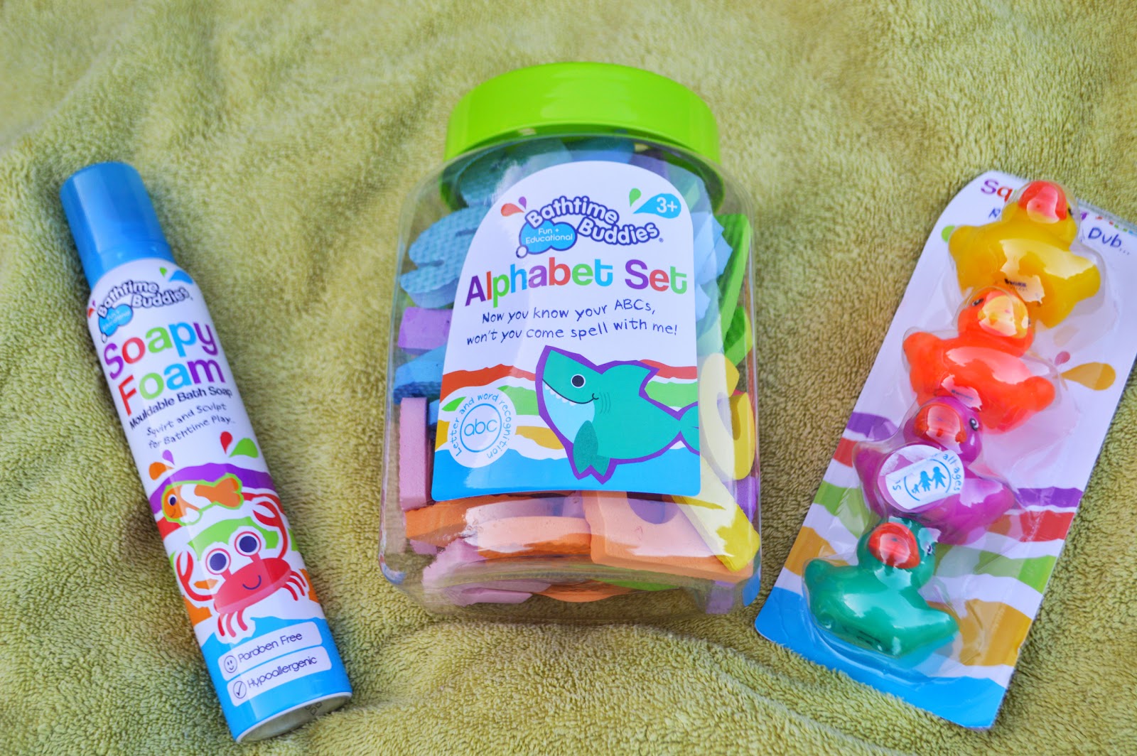 , Bathtime Buddies Fun Bath Toys Review and Alphabet Set Giveaway
