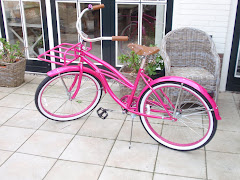 Mijn roze fiets...