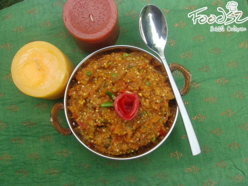 Foodsz Baingan Bharta or Eggplant Curry