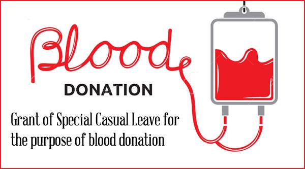 Special-Casual-Leave-blood-donation