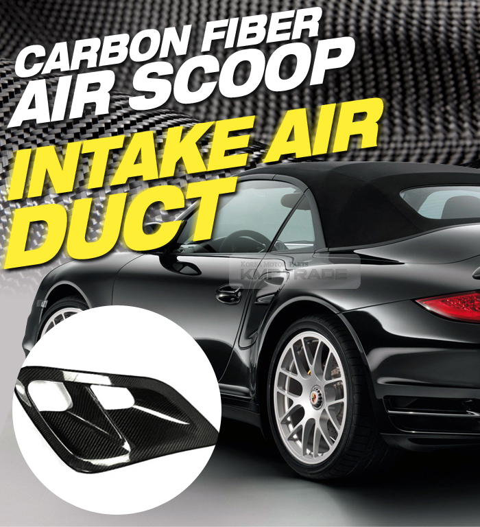 KMP TRADE Carbon Fiber Rear Fender Air Scoop Intake Air Duct Fit