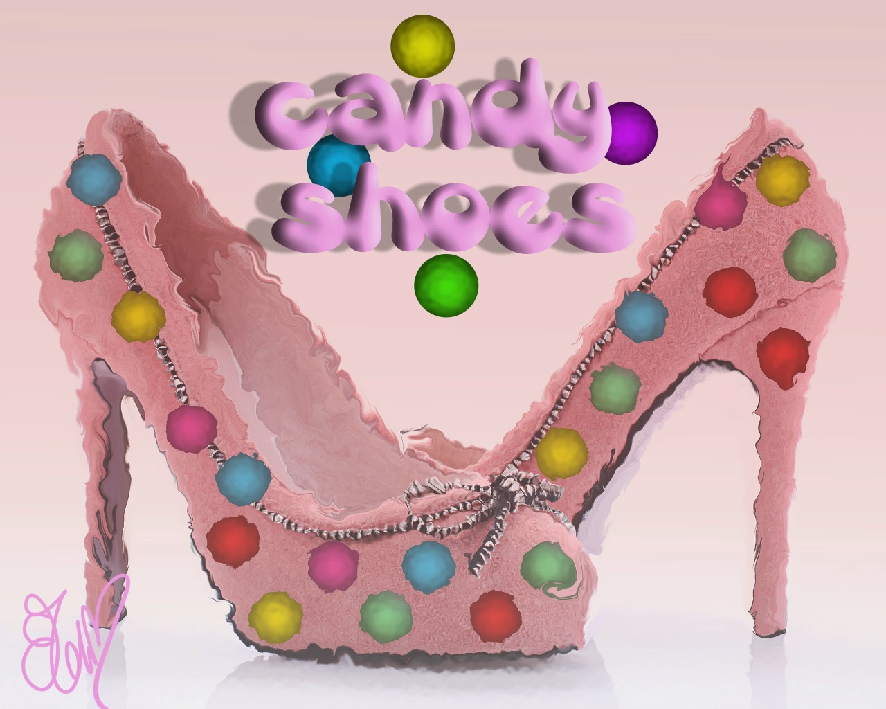 crystal candy shoes