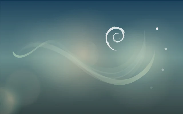 Wallpaper padrão do Debian 9 "Stretch"