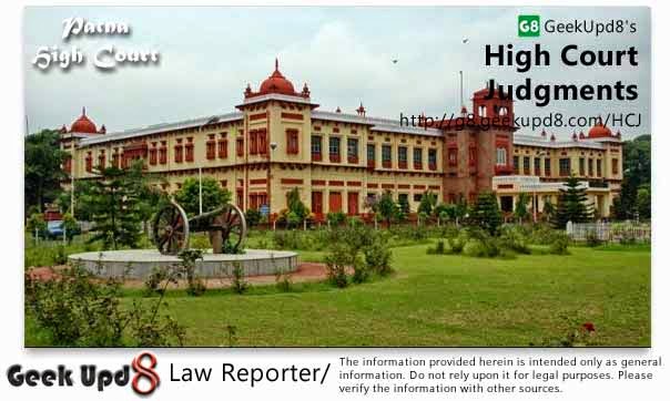 Patna High Court, Bihar Judgments 