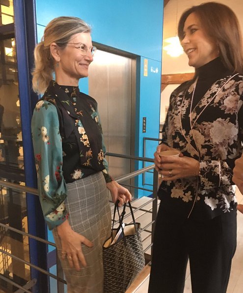 Responsibility and bottom line: Gender equality and women's health for businesses and investors. Crown Princess wore a floral print v-neck blouse