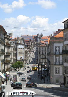 Clerigos Street in Oporto