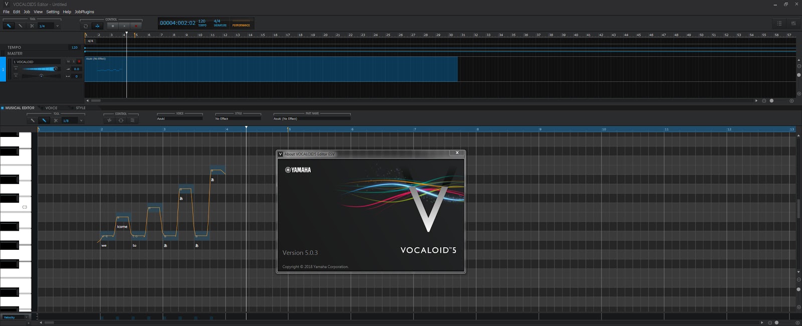 YAMAHA Vocaloid 5 ESV v5.0.3.1 Full version