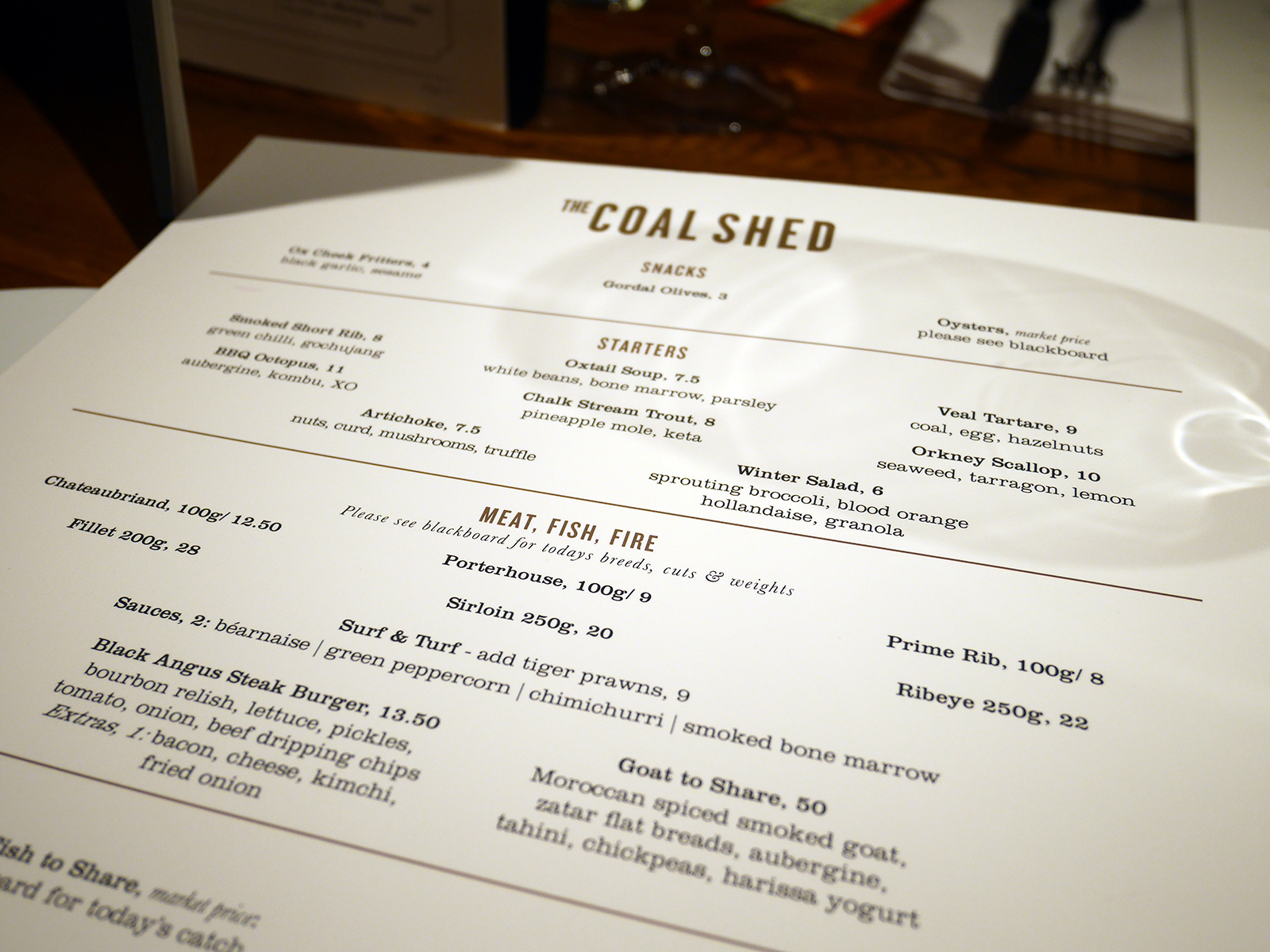 REVIEW The Coal Shed, One Tower Bridge, London The Graphic Foodie