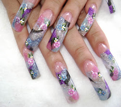 designs nail nails beginners floral easy flower girly