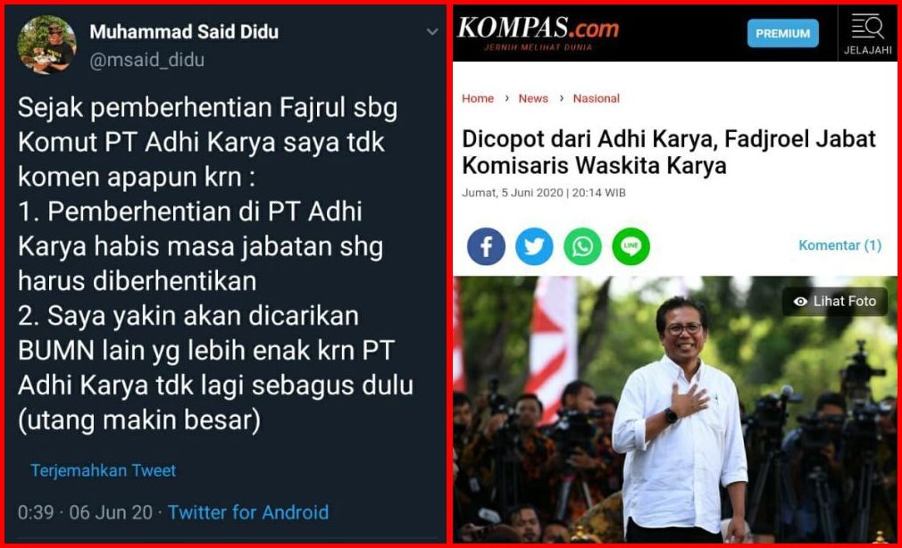 Get Said Didu Fadjroel Dipindah Dari Adhi Karya Karena Tak Lagi HD Wallpaper Said Didu Fadjroel Dipindah Dari Adhi Karya Karena Tak Lagi Free HD