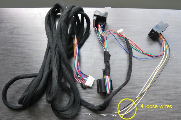 After market head unit with dvd player and navigation system: DSP Wires