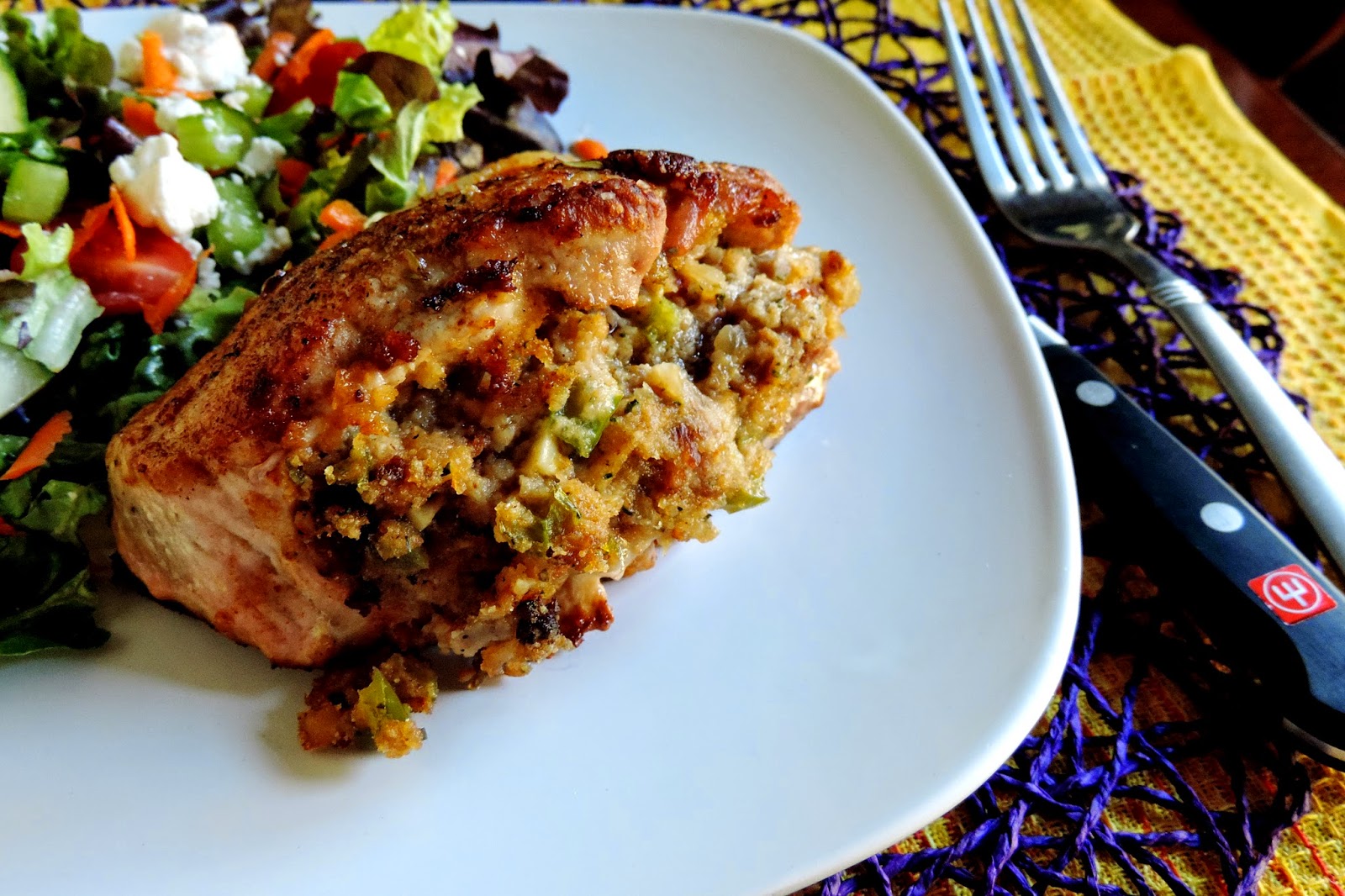 Andouille Sausage Stuffed Pork Chops The Kitchen Wife