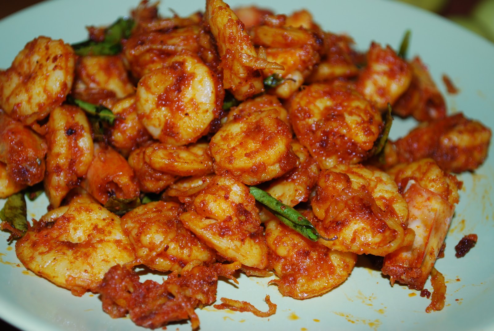 A Portion to Share Pan Fried Prawns