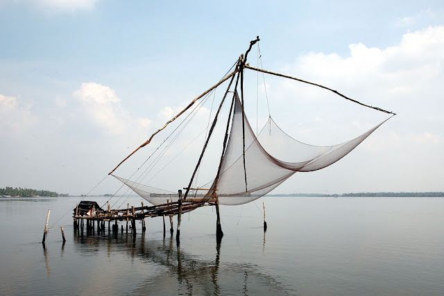 Chinese, nets, Kerala, fishing