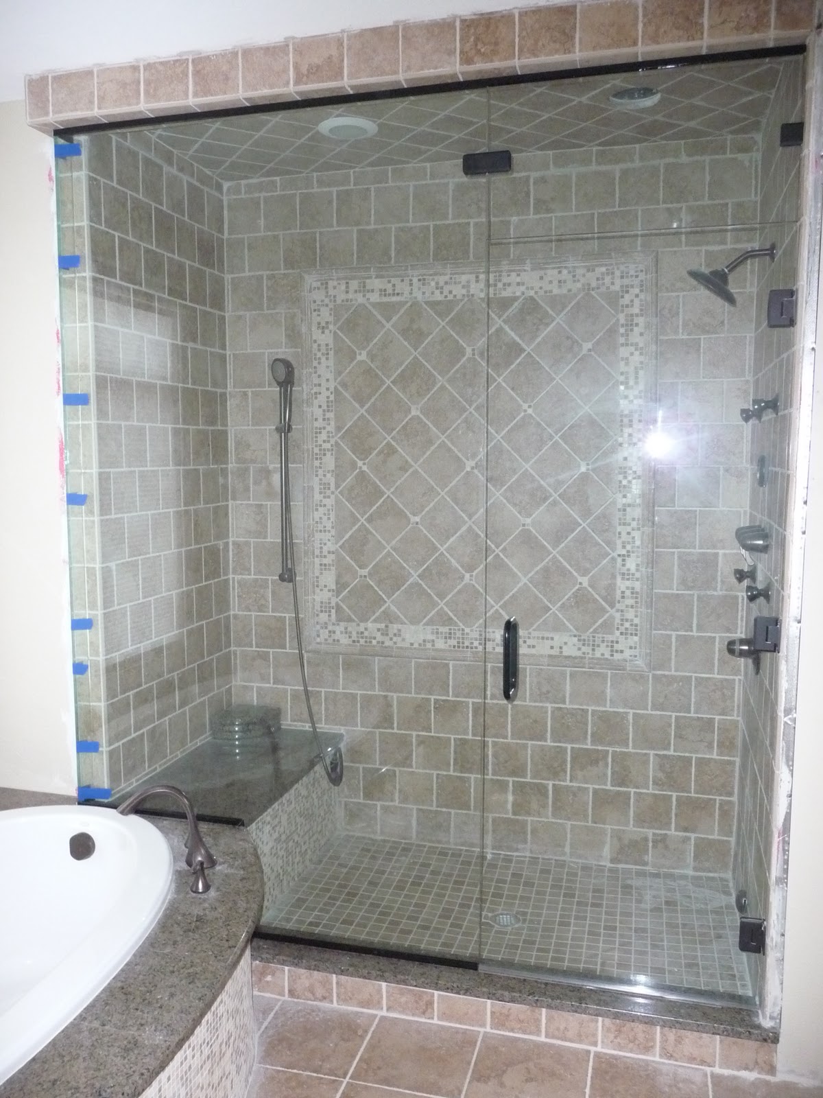 Built our house...Now our family Steam Shower Door