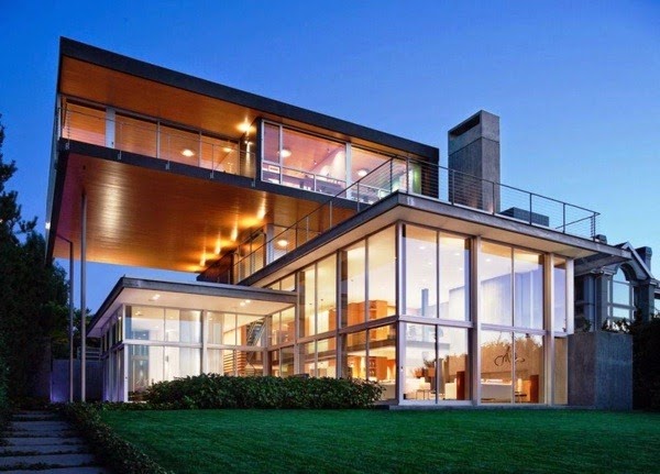 Create a natural connection with nature through glass facades
