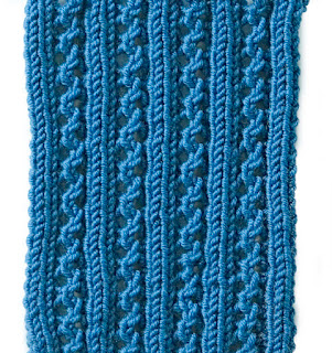 knit lace rib stitch free pattern