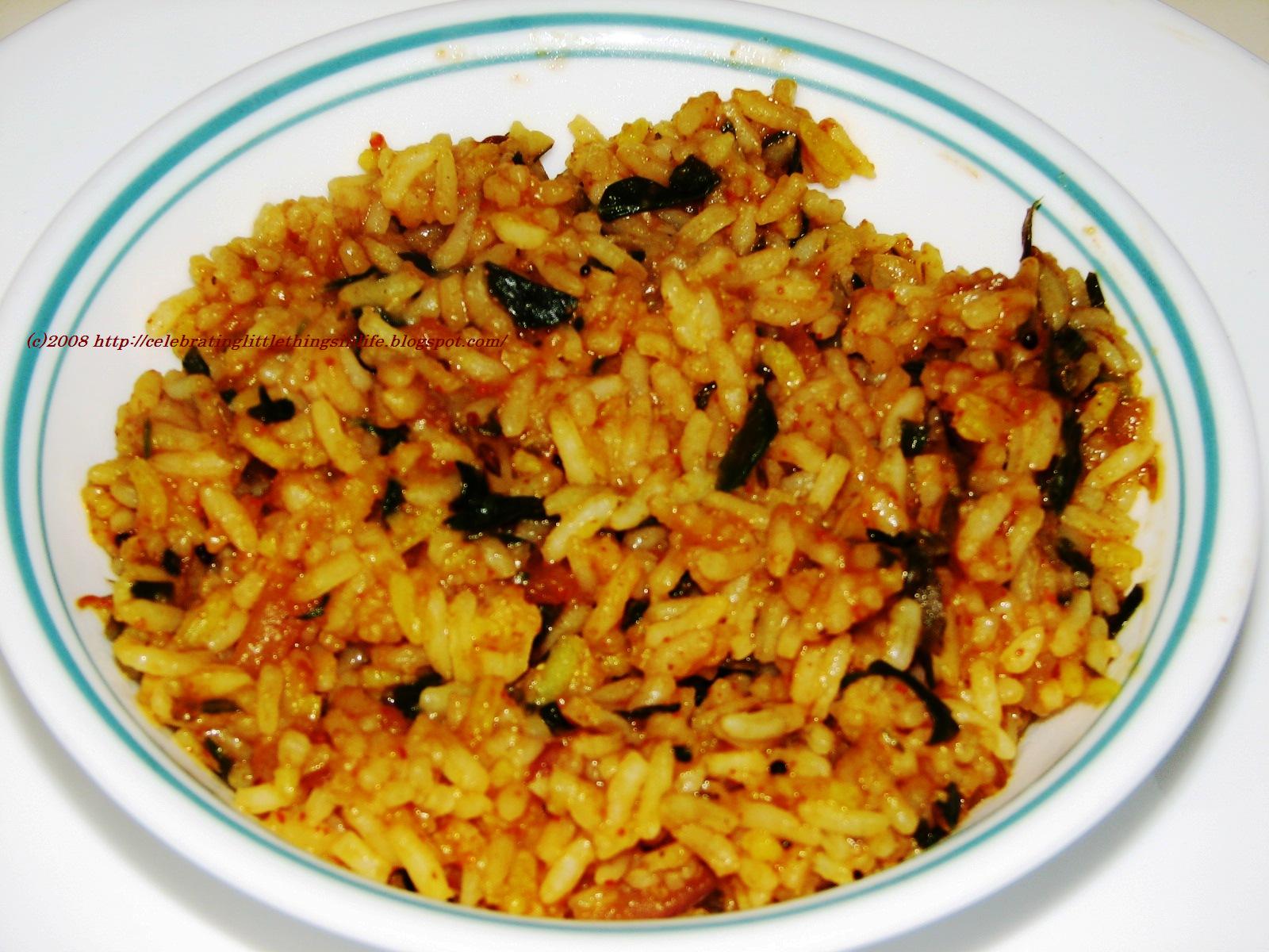 Celebrating Little Things In Life Methi Rice / Fenugreek Rice