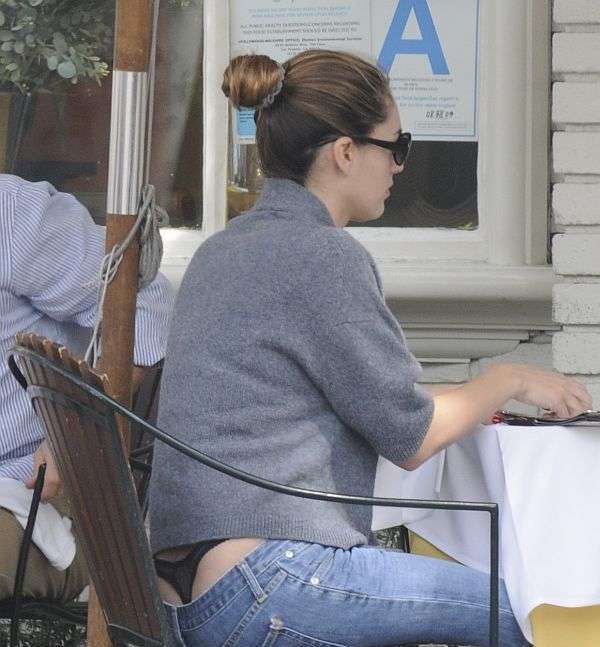 Kelly Brooke Black Thong Popped Out In Public.