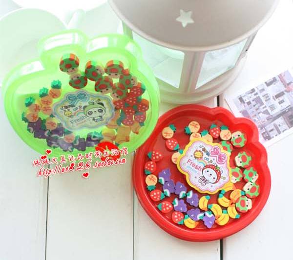 Party Hat Mini Fruits Erasers (Set B)