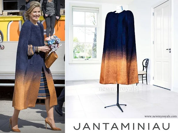 Queen Maxima wore JanTaminiau Cape-Coat