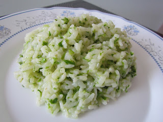 Risotto cu ceapa verde