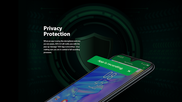 Infinix XOS 5 Cheetah privacy protection