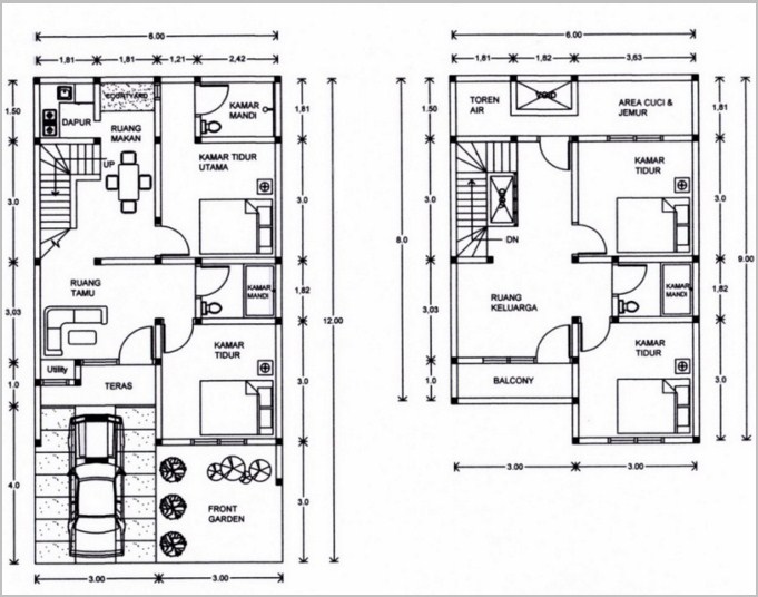78 Gambar Rancangan Rumah Minimalis 2 Lantai Gratis Terbaru