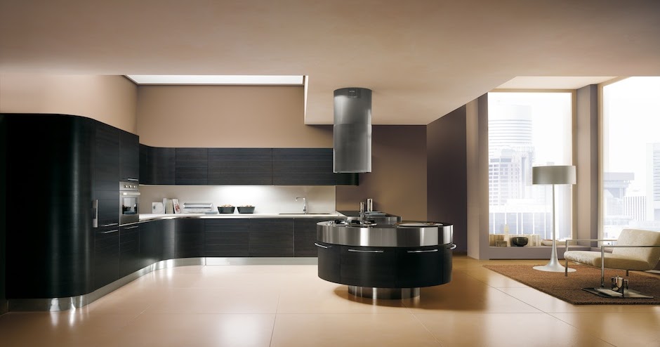 Una isla circular: para cocinar en compañía - Cocinas con estilo