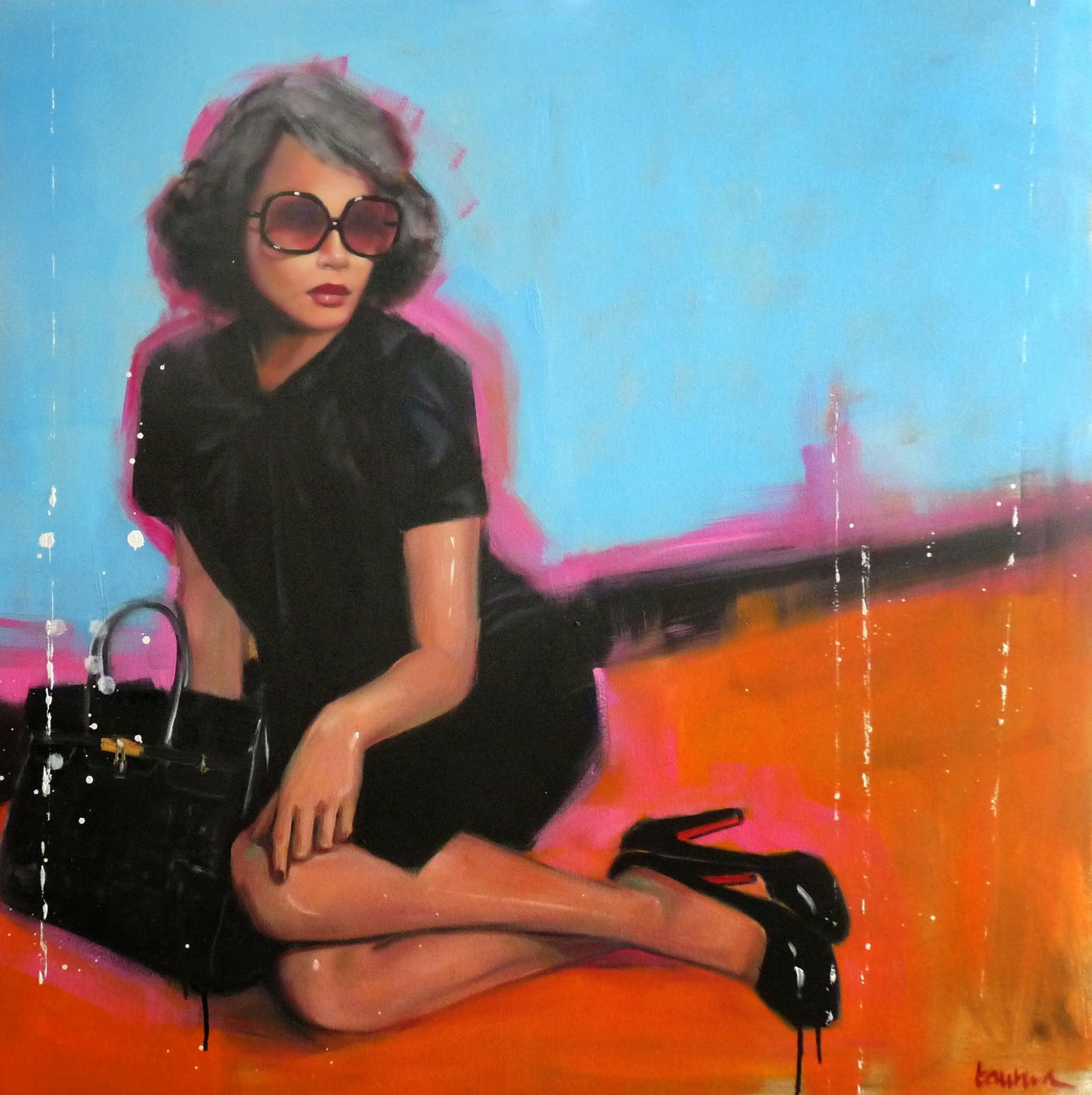 Pascale Taurua, 1960 Mixed media/Fashion painter Tutt'Art