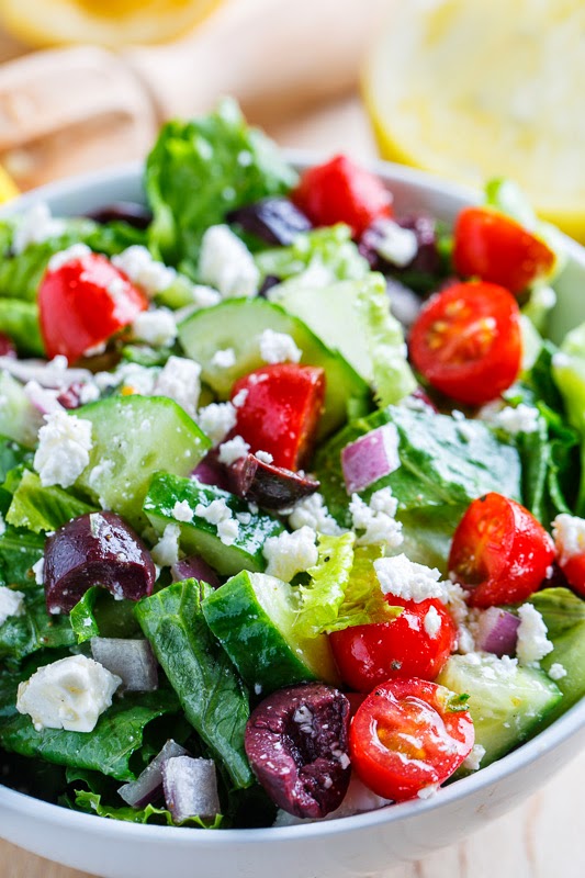 Greek Style Salad on Closet Cooking