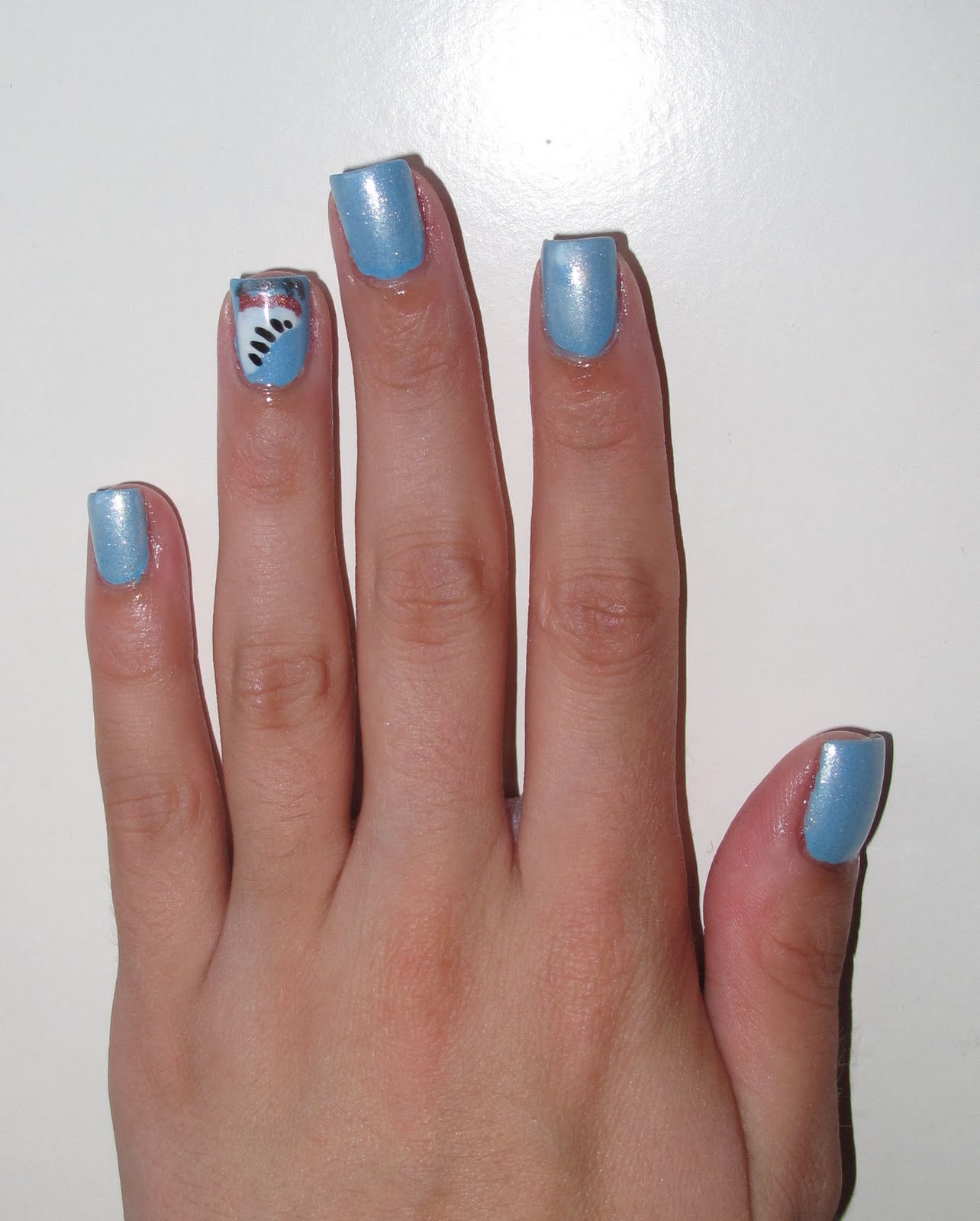 Nail Designs Winter/Ice Skate Mani