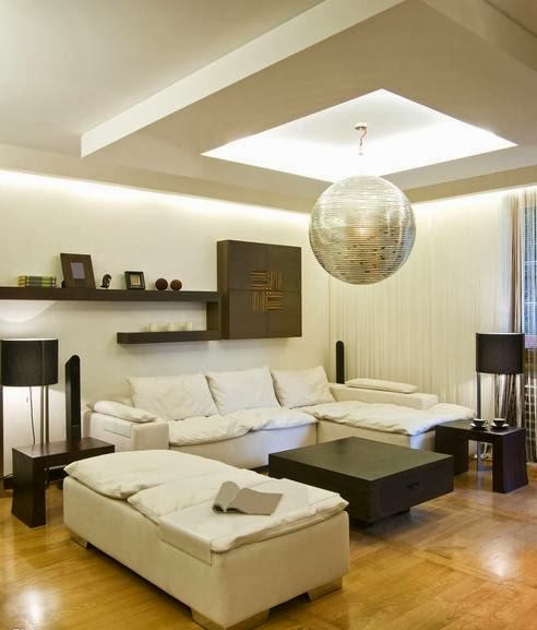 Salas en marrón y blanco - Decoración de salas con estilo