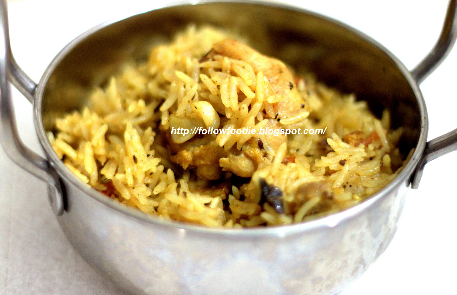 Follow foodie Easy Chicken Biryani ( Pressure Cooker Method )