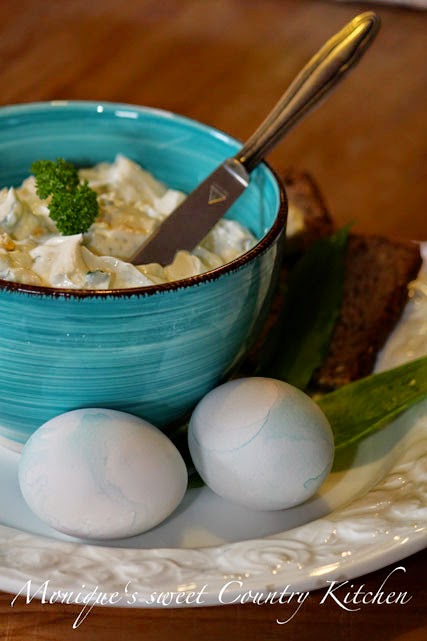 sweet Country Kitchen: Bärlauch - Dip mit gekochten Eiern